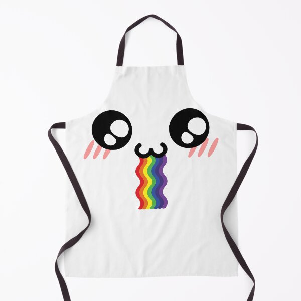 Item preview, Cute kawaii blushing owo wavy drooling rainbow face designed and sold by BlushyPrint.