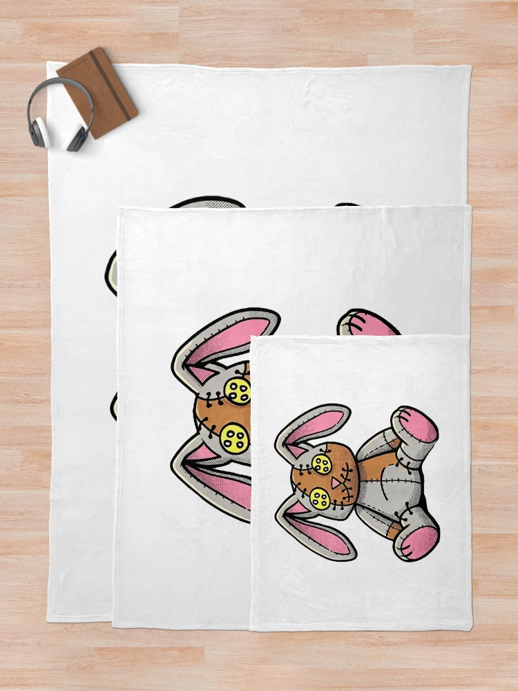 Thumbnail 5 of 6, Throw Blanket, Copy of Raggedy Ragdoll Rabbit designed and sold by Glenbobagins.
