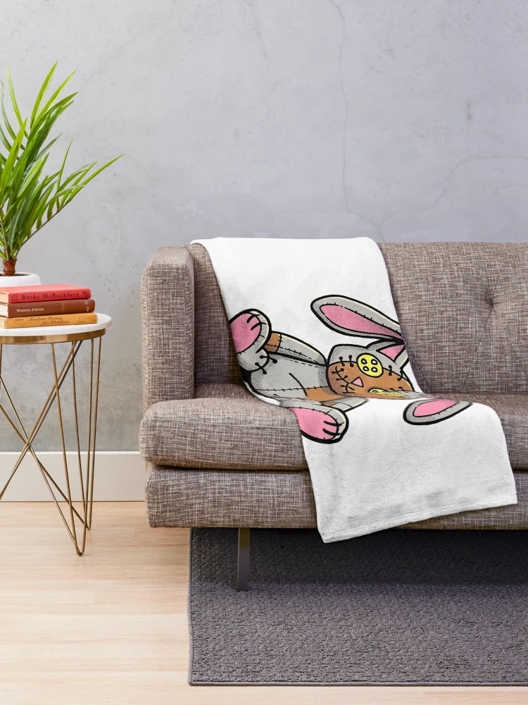 Thumbnail 2 of 6, Throw Blanket, Copy of Raggedy Ragdoll Rabbit designed and sold by Glenbobagins.