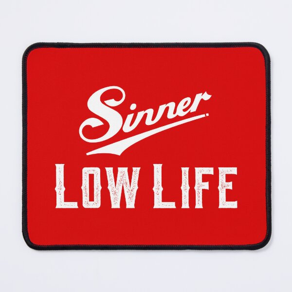 Item preview, Sinner Low Life Vintage Script Graphic & Retro Typography designed and sold by gayishdesign.