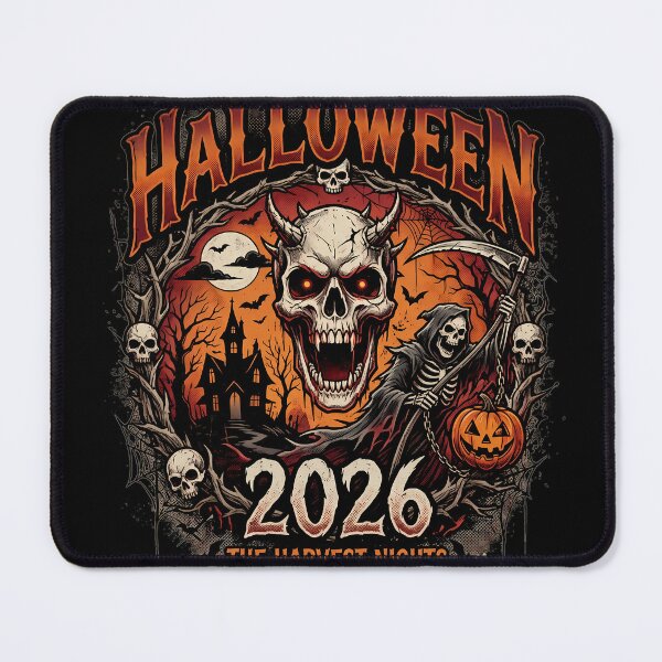 Item preview, Halloween 2026 Demon Skull Grim Reaper Horror Design designed and sold by DarkOriginArts.