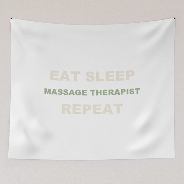 Item preview, Eat Sleep Massage Therapist Repeat - Massage Therapist designed and sold by RetroThreadWorks.