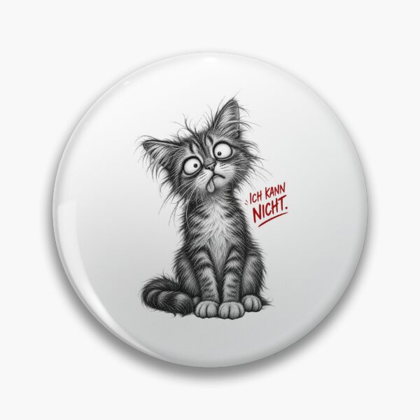 Item preview, I CAN'T. – Crazy Cat | German Humor designed and sold by UnglaublichGut.