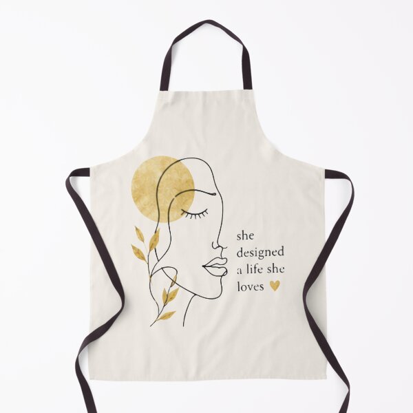 Item preview, She Designed A Life She Loves Line Art designed and sold by FABIOLA1970.