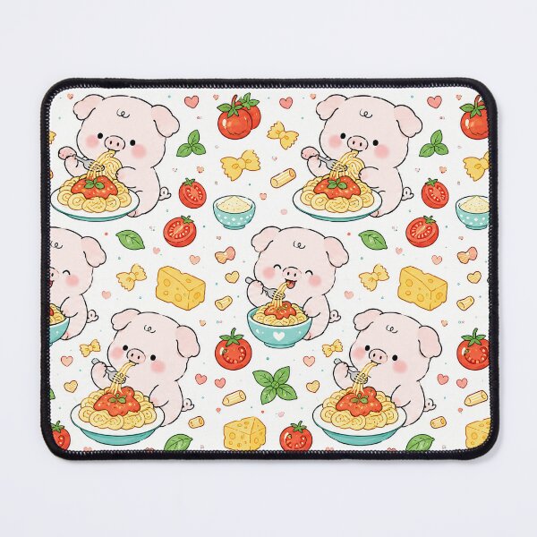 Item preview, Piggy Pasta Party Pattern designed and sold by Soft Berry Studio.