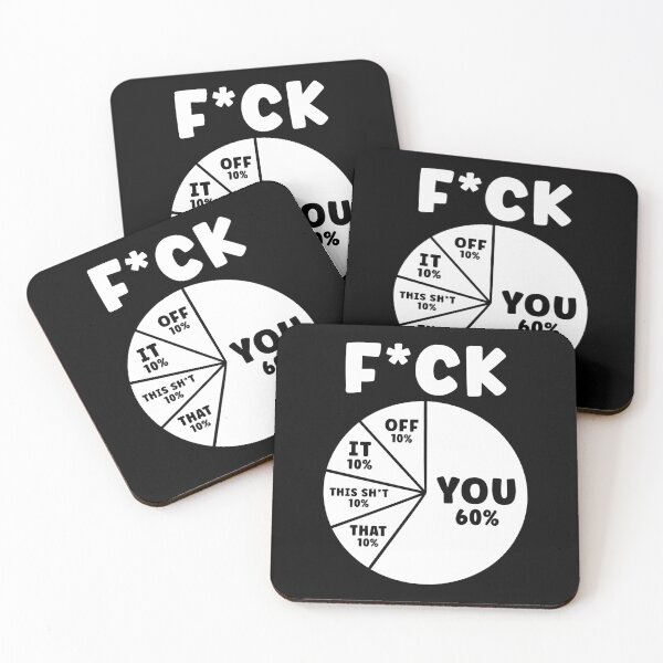 Item preview, FCK You Pie Chart Sarcastic Funny designed and sold by Hedoraxe.