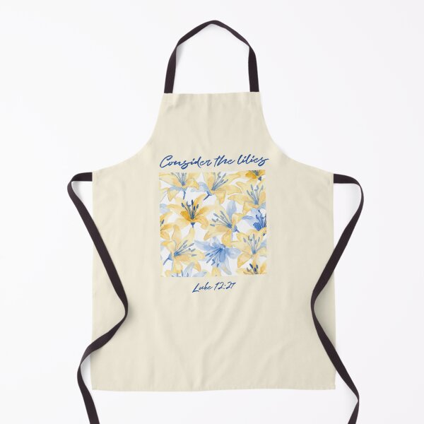 Item preview, Consider the Lilies — Butter Mom Aesthetic Blue & Yellow Watercolor Floral designed and sold by FinleyFound.