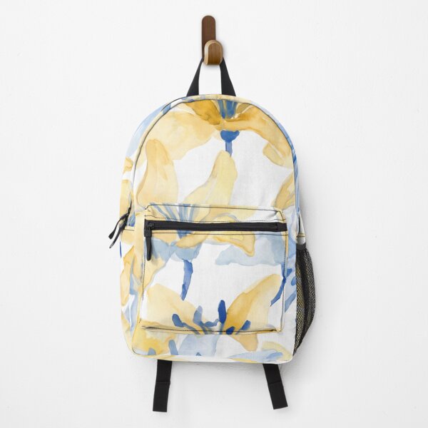 Item preview, Consider the Lilies — Butter Mom Aesthetic Blue & Yellow Watercolor Floral designed and sold by FinleyFound.