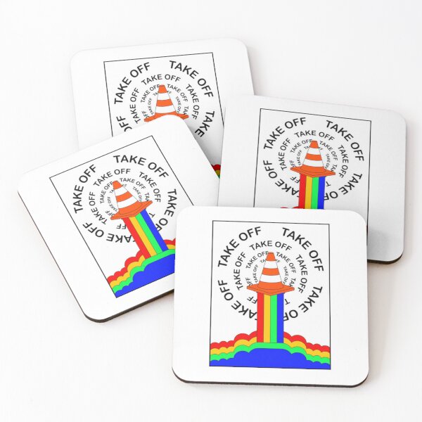 Artikelvorschau, Sicherheitskegel Raketenstart Regenbogen entworfen und verkauft von DIMOYART.