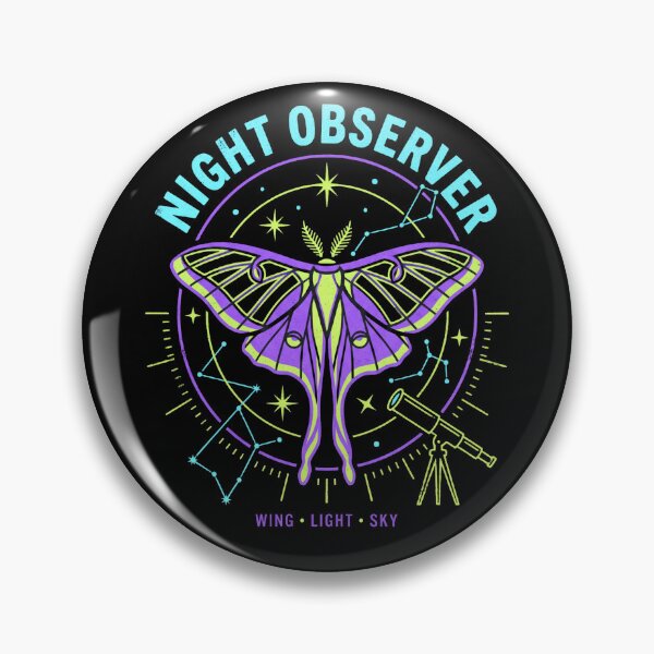 Item preview, Celestial Moth Night Observer Cosmic Insect Astronomy Vintage Art designed and sold by Pick&Grin.