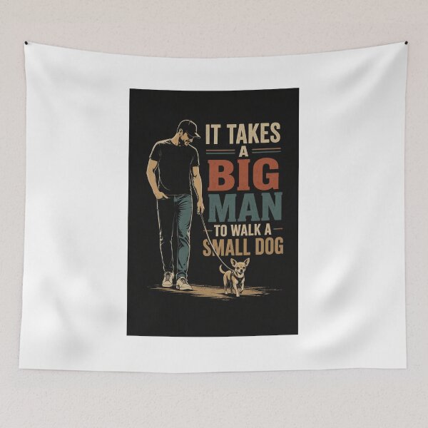 Item preview, Big Man Small Dog designed and sold by MJ3in1.