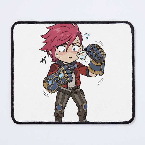 Item preview, Pink Haired Gauntlet Fighter Having Tea Time - Funny Steampunk Brawler Humor Art | ⭐⭐⭐⭐⭐ Best Seller designed and sold by mikewolf710.