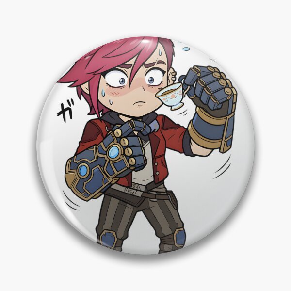 Item preview, Pink Haired Gauntlet Fighter Having Tea Time - Funny Steampunk Brawler Humor Art | ⭐⭐⭐⭐⭐ Best Seller designed and sold by mikewolf710.