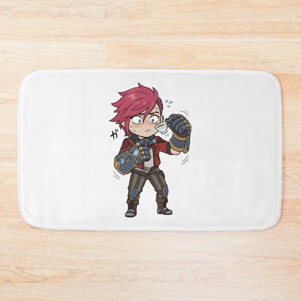 Item preview, Pink Haired Gauntlet Fighter Having Tea Time - Funny Steampunk Brawler Humor Art | ⭐⭐⭐⭐⭐ Best Seller designed and sold by mikewolf710.