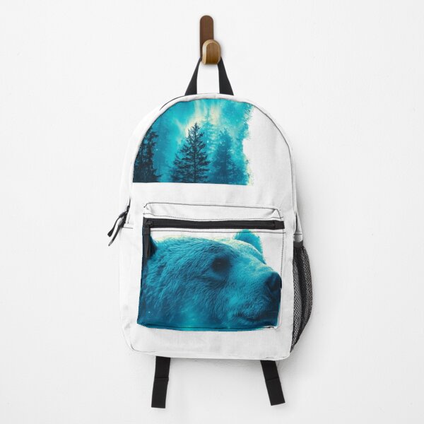 Item preview, Magical Blue Forest Bear Double Exposure designed and sold by LC&LCPlatform.