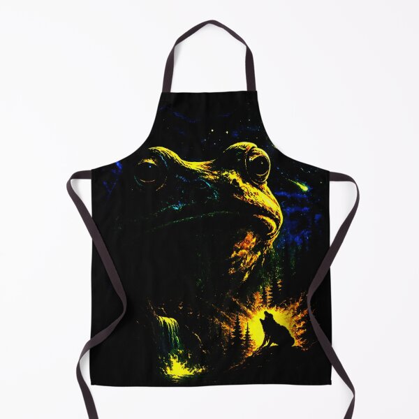 Item preview, Retro Vintage Frog Howling to the Moon designed and sold by AddlPoolart.