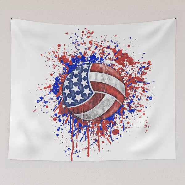 Item preview, AMERICAN VOLLEYBALL - U.S.A. designed and sold by Pickle Wicked Designs.