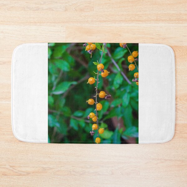Item preview, Vibrant Yellow Berries Hanging Among Greenery in a Natural Setting designed and sold by Nmallia.
