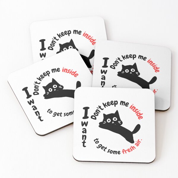 Item preview, Funny Black Cat Fresh Air Cute Kitty Design designed and sold by trustpurchase.