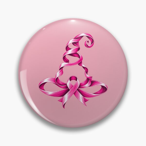 Item preview, Pink Ribbon Witch Hat Breast Cancer Halloween Women designed and sold by clothesy7.