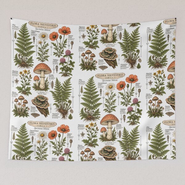 Item preview, Vintage Scientific Wildflower Botanical Diagram T-Shirt designed and sold by KawaiiOrbit.