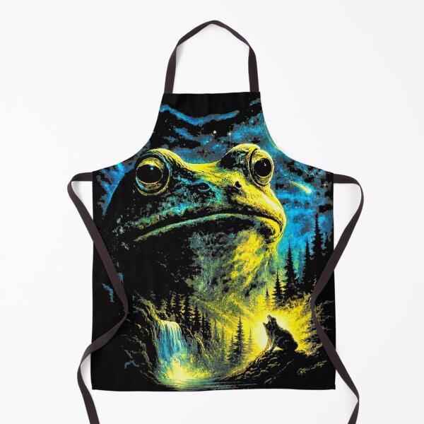 Item preview, Retro Vintage Frog Howling to the Moon designed and sold by AddlPoolart.