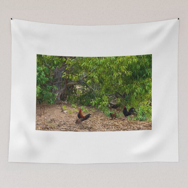 Item preview, Free Range Chickens and Roosters in a Lush Green Natural Setting designed and sold by Nmallia.