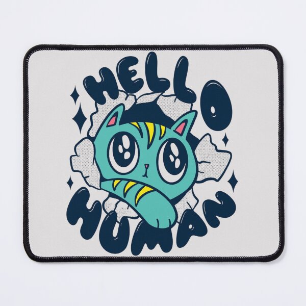Item preview, Hello Human – Cute Baby Cat Kawaii Cat Lover Design designed and sold by RajDeals.