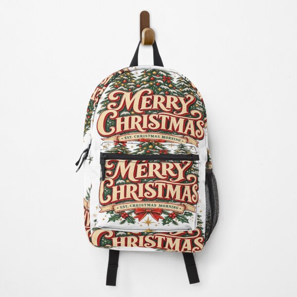 Item preview, Vintage Merry Christmas Tree Retro Holiday Christmas Design designed and sold by TulipsArtDesigns .