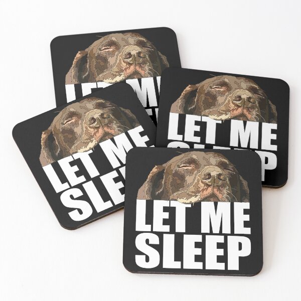 Item preview, Let Me Sleep Chocolate Labrador Puppy designed and sold by Just-Arts-4U.