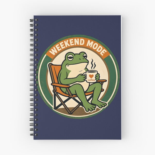 Item preview, Weekend Mode Chill Frog Drinking Coffee designed and sold by Herodestroyer.