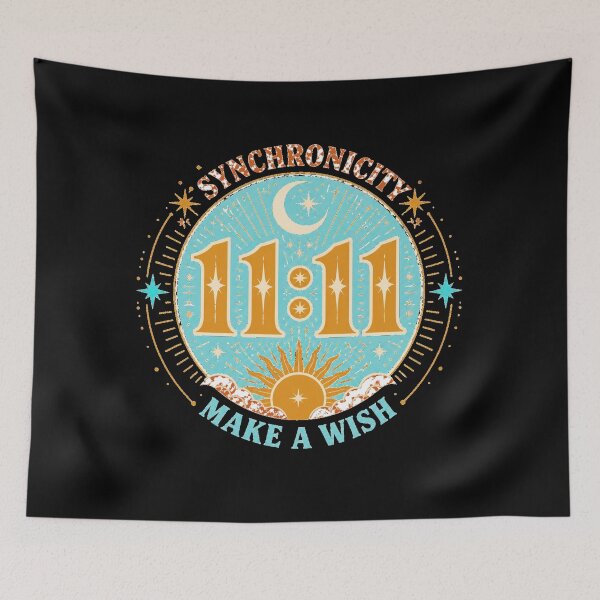 Item preview, 11:11 Synchronicity Make a Wish — Dark Edition designed and sold by TheOddPrints.