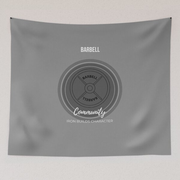 Item preview, Barbell Community, Iron Builds Character Gift designed and sold by Zyvora-merch.