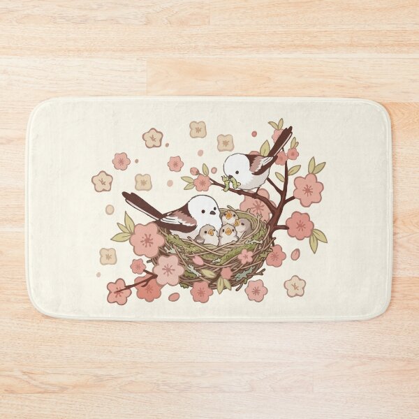 Item preview, Sakura Bird Family designed and sold by Gkinoki.
