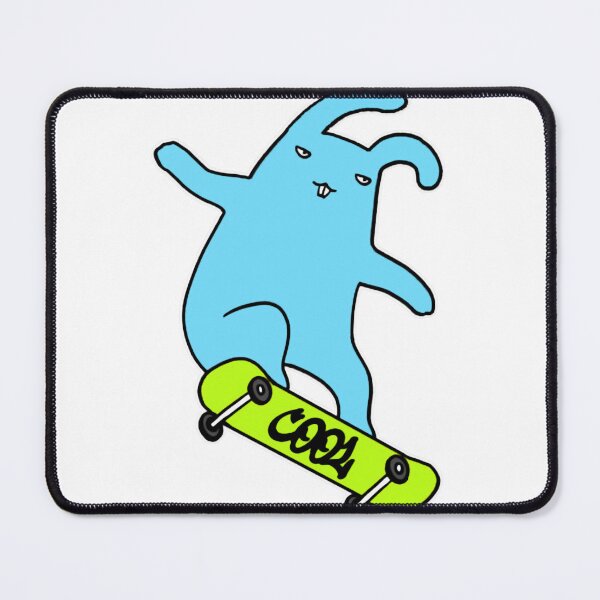 Item preview, Skateboard Rabbit Cool Skater Blue Bunny Graphic Art designed and sold by PatsyOCool.