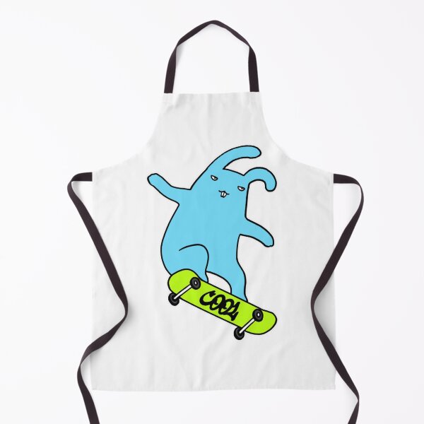 Item preview, Skateboard Rabbit Cool Skater Blue Bunny Graphic Art designed and sold by PatsyOCool.