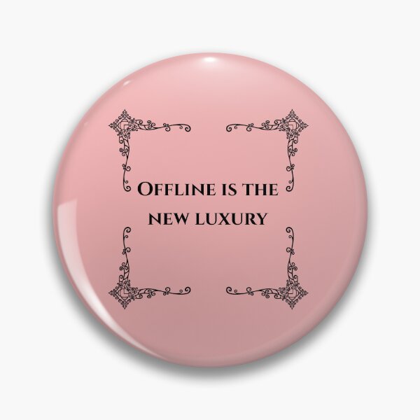Item preview, Offline Is The New Luxury Minimalist Quote T-Shirt, Slow Living Digital Detox Aesthetic Gift designed and sold by NinaCorner.