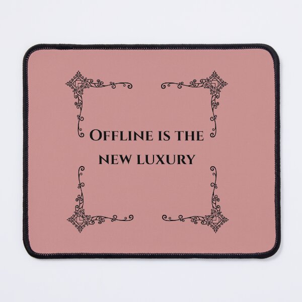 Item preview, Offline Is The New Luxury Minimalist Quote T-Shirt, Slow Living Digital Detox Aesthetic Gift designed and sold by NinaCorner.