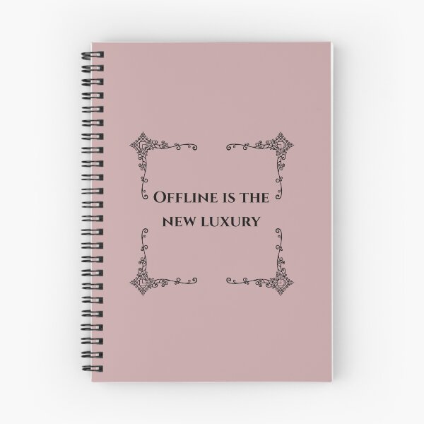 Item preview, Offline Is The New Luxury Minimalist Quote T-Shirt, Slow Living Digital Detox Aesthetic Gift designed and sold by NinaCorner.
