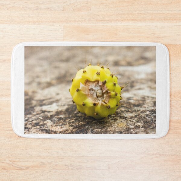 Item preview, Close-Up of a Yellow Cactus Fruit on a Rocky Surface designed and sold by Nmallia.
