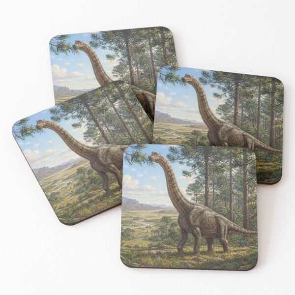 Item preview, Realistic Brachiosaurus Paleoart, Jurassic Dinosaur Illustration I designed and sold by Yaremchuk.