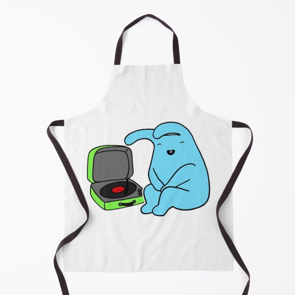 Artikelvorschau, Vinyl Lover Cute Retro Blue Rabbit Phonograph Graphic entworfen und verkauft von PatsyOCool.
