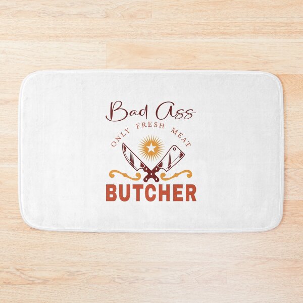 Item preview, Bad Ass Butcher (on White) designed and sold by PawsitiveMum3.