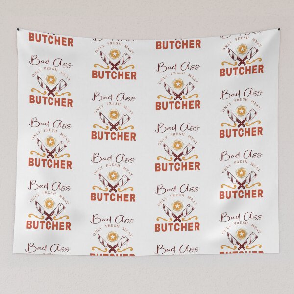 Item preview, Bad Ass Butcher (on White) designed and sold by PawsitiveMum3.
