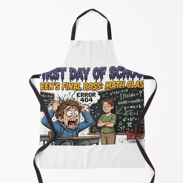 Item preview, First Day Of School Teen's Final Boss Math Class Error 404 designed and sold by Csaba1983.