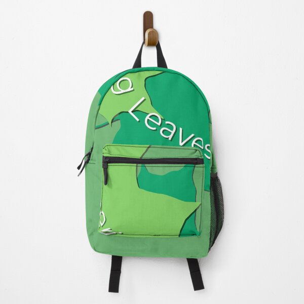 Item preview, Fresh Green Maple Leaves Graphic with White Whispering Leaves Typography designed and sold by ZorianArt.