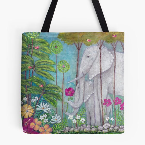 Item preview, Xena & Xantha Elephant Acrylic Painting designed and sold by Sunshyne66.