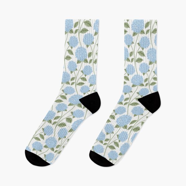 Item preview, Blue Painterly Botanical Trailing hydrangea Romantic Floral Cottagecore designed and sold by Lilac Blooms Designs.