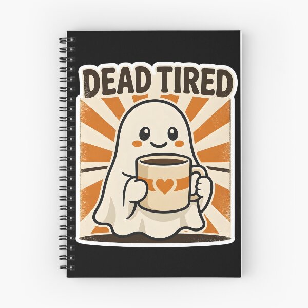 Item preview, Dead Tired Cute Ghost Coffee Lover designed and sold by Herodestroyer.