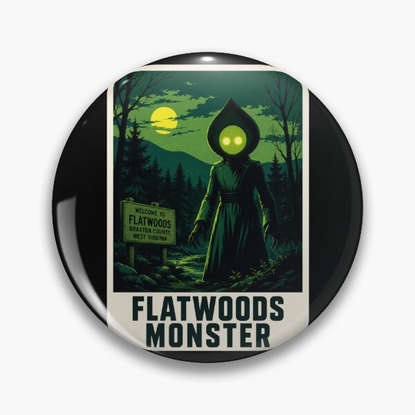 Item preview, Flatwoods Monster West Virginia Cryptid 1952 Horror Poster designed and sold by redsharkuk.